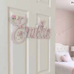 Personalised Wooden Name Sign, Baby Girl Nursery Wall Decor, Shower Gift For Boys, Wood Plaque, Custom Decor - thumbnail 3