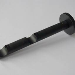 Antique Silver Double Curtain Pole Bracket - Modern Ceiling Mount Metal ??19mm - 0.75Inch Pack Of 1 - thumbnail 3