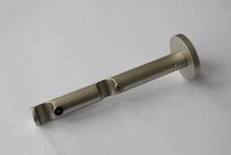 Antique Silver Double Curtain Pole Bracket - Modern Ceiling Mount Metal ??19mm - 0.75Inch Pack Of 1