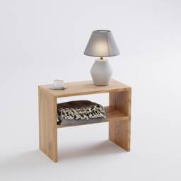 Handcrafted American Oak Side Table - Bedside Cabinet End - thumbnail 4