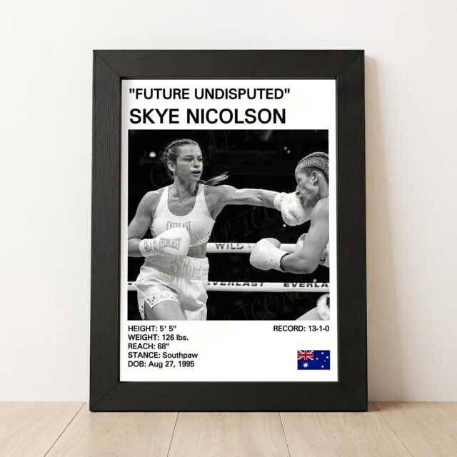 Skye Nicolson Boxing Poster Women's Art Print - image 1