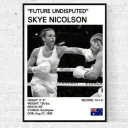 Skye Nicolson Boxing Poster Women's Art Print - thumbnail 3