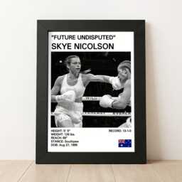 Skye Nicolson Boxing Poster Women's Art Print - thumbnail 1