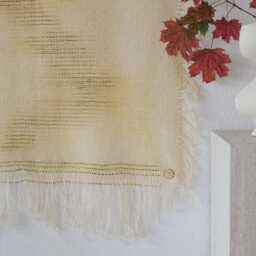 Woven Wall Hanging - Handmade Tapestry Minimalist Handwoven Green Neutral Fiber For Bedroom O'mua Verde - thumbnail 2