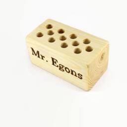 Personalized Wooden Pencil Holder - Pen Desk Decor Wood Wooden Office Organizer - thumbnail 2