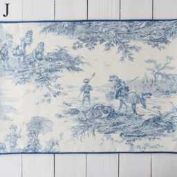 Blue Toile De Jouy Cushion Cover, Classic French Cotton Fabric For Timeless Interiors - thumbnail 4