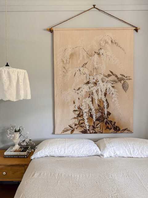 Floral Linen Wall Hanging Vintage Botanical Print, Tasmanian Oak - image 1