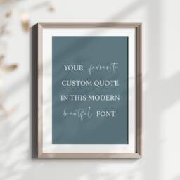 Custom Text Print, Quote Personalised Wall Art, Poem Or Song Lyrics Prints, Modern Sign - thumbnail 2