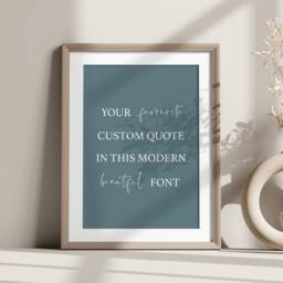 Custom Text Print, Quote Personalised Wall Art, Poem Or Song Lyrics Prints, Modern Sign - thumbnail 3