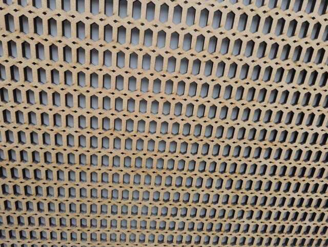 Wooden Laser Cut in 6mm Thick Mdf Decorative Panel For Radiator Covers, Partition Walls & Home Made Cabinets - Various Sizes Pattern - H2O - image 1