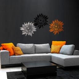 Flower Stencil Chrysanthemum Grande Lg - Wall Stencils For Easy Decor Better Than Decals - thumbnail 3