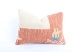16x24 Turkish Kilim Pillow Cover Handmade Wool Lumbar Cushion