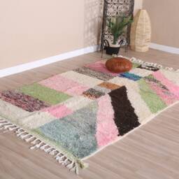 Authentic Boujaad Rug, Soft Moroccan Rug 5x7 Ft - thumbnail 3