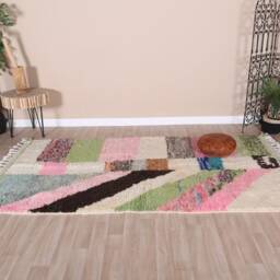Authentic Boujaad Rug, Soft Moroccan Rug 5x7 Ft - thumbnail 2