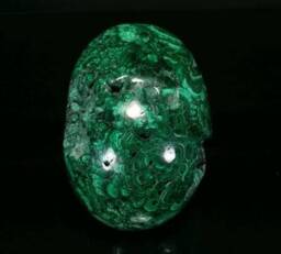 Malachite Skull - thumbnail 3