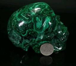 Malachite Skull - thumbnail 2