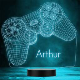3D Gamer Game Console Controller Personalised Gift Any Colour Night Light