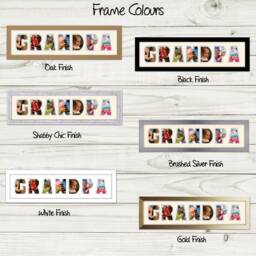 Grandpa Photo Frame Word Name Special Gift Father's Day 85-Dd By Photos in A Word - thumbnail 3