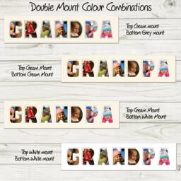 Grandpa Photo Frame Word Name Special Gift Father's Day 85-Dd By Photos in A Word - thumbnail 2