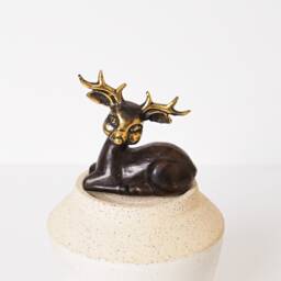 Bronze Mini Deer Figurine, 2.5 - thumbnail 4