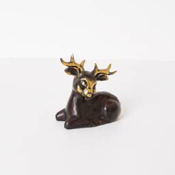 Bronze Mini Deer Figurine, 2.5 - thumbnail 3