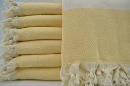 "Bohemian Towel, Light Yellow Towel, Spa Towel, Pool Towel, Turkish Beach Towel, Bath Peshtemal, Turkish Towel, Towel, 40""x70"