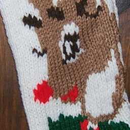 Personalized Hand Knitted Christmas Stocking - thumbnail 2
