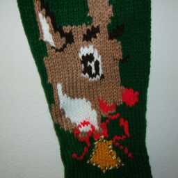 Personalized Hand Knitted Christmas Stocking - thumbnail 3