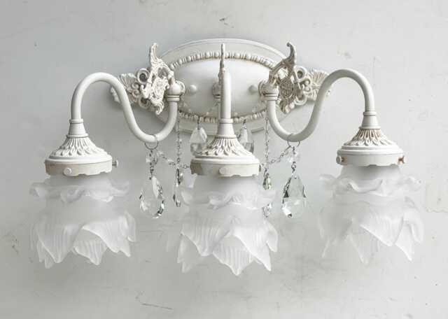 Shabby Chic Bathroom Vanity Light, Bathbar Or Custom Made To Order Sconce - image 1