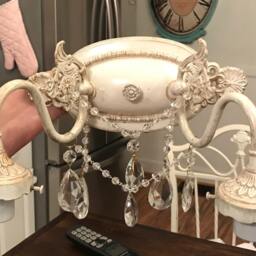 Shabby Chic Bathroom Vanity Light, Bathbar Or Custom Made To Order Sconce - thumbnail 3