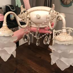 Shabby Chic Bathroom Vanity Light, Bathbar Or Custom Made To Order Sconce - thumbnail 2