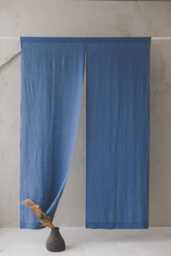 Natural Linen Noren Curtain, Japanese Style, Available in Multiple Colors, Handmade Room Divider, Doorway Panel, Minimalist Decor