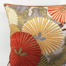 Japanese Cushion, Cushion Cover 50x50, Silk Cover, Decorative Pillows, Throw Pillows For Couch, Covers UK - thumbnail 2