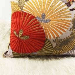 Japanese Cushion, Cushion Cover 50x50, Silk Cover, Decorative Pillows, Throw Pillows For Couch, Covers UK - thumbnail 4