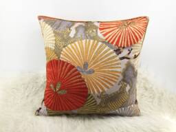Japanese Cushion, Cushion Cover 50x50, Silk Cover, Decorative Pillows, Throw Pillows For Couch, Covers UK - thumbnail 1