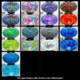 Turkish Ceiling Lamp, Decorative Pendant Mosaic Moroccan Chandeliers - thumbnail 4