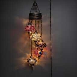 Turkish Ceiling Lamp, Decorative Pendant Mosaic Moroccan Chandeliers