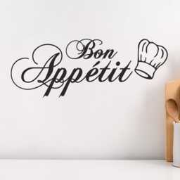 Bon Appetit - Kitchen Wall Sticker Decal Quote - thumbnail 2