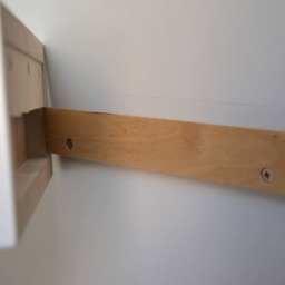 Minimalist Floating Nightstand With Live Edge Drawer - 3 Sizes Single Or Double - thumbnail 4