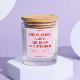 Funny November Birthday Candle Gift For Her Bestie Best Friend Rude Zodiac Personalised Party Decor 18Th 21st 30Th 40Th - thumbnail 3