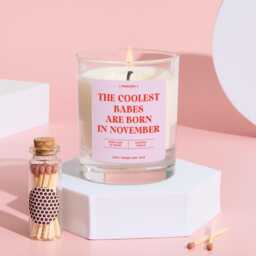 Funny November Birthday Candle Gift For Her Bestie Best Friend Rude Zodiac Personalised Party Decor 18Th 21st 30Th 40Th - thumbnail 2