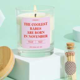 Funny November Birthday Candle Gift For Her Bestie Best Friend Rude Zodiac Personalised Party Decor 18Th 21st 30Th 40Th