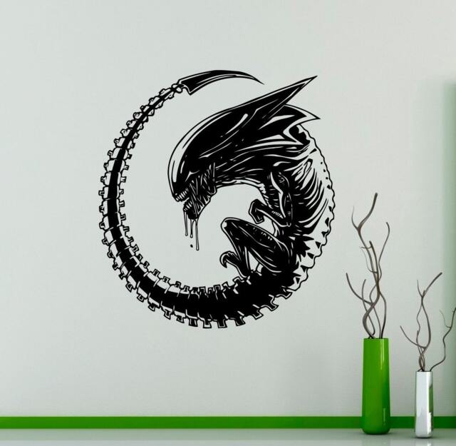 Alien Wall Decal Film Horror Movie Vinyl Sticker Home Interior Living Room Decor Removable Stickers 25(Avp - image 1
