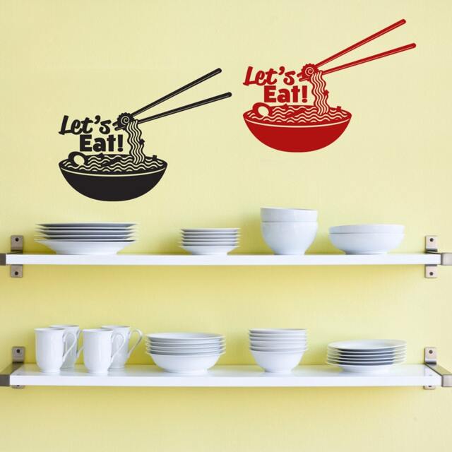 Ramen Bowl Wall Decal - Japanese Kitchen Art Vinyl Sticker - image 1