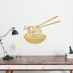 Ramen Bowl Wall Decal - Japanese Kitchen Art Vinyl Sticker - thumbnail 2