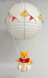 Neutral Winnie The Pooh Themed Hot Air Balloon Nursery Light Shade - thumbnail 1