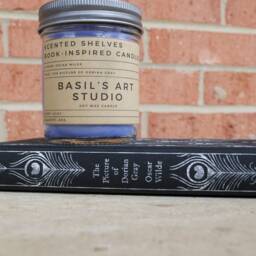 Basil's Art Studio - Picture Of Dorian Gray Book Candle Scent Inspired Literary Gift For Reader Soy - thumbnail 3