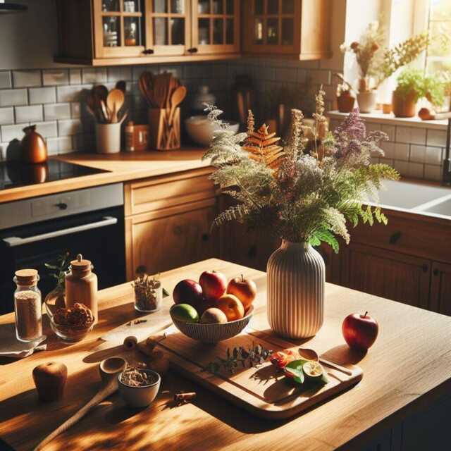Customizable Wooden Kitchen Worktop - Durable Island, Handcrafted, Rustic Wood Counter Solid Countertop - image 1