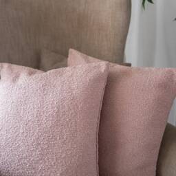 Baby Pink Boucle Cushion Covers, Cushions, Cover, Cushions Usa, Made in India - thumbnail 2
