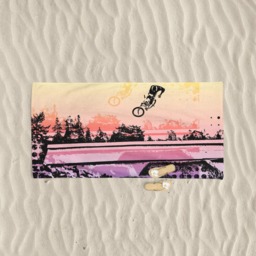 Bmx Bike Beach Towel Cycling Art, Original Design